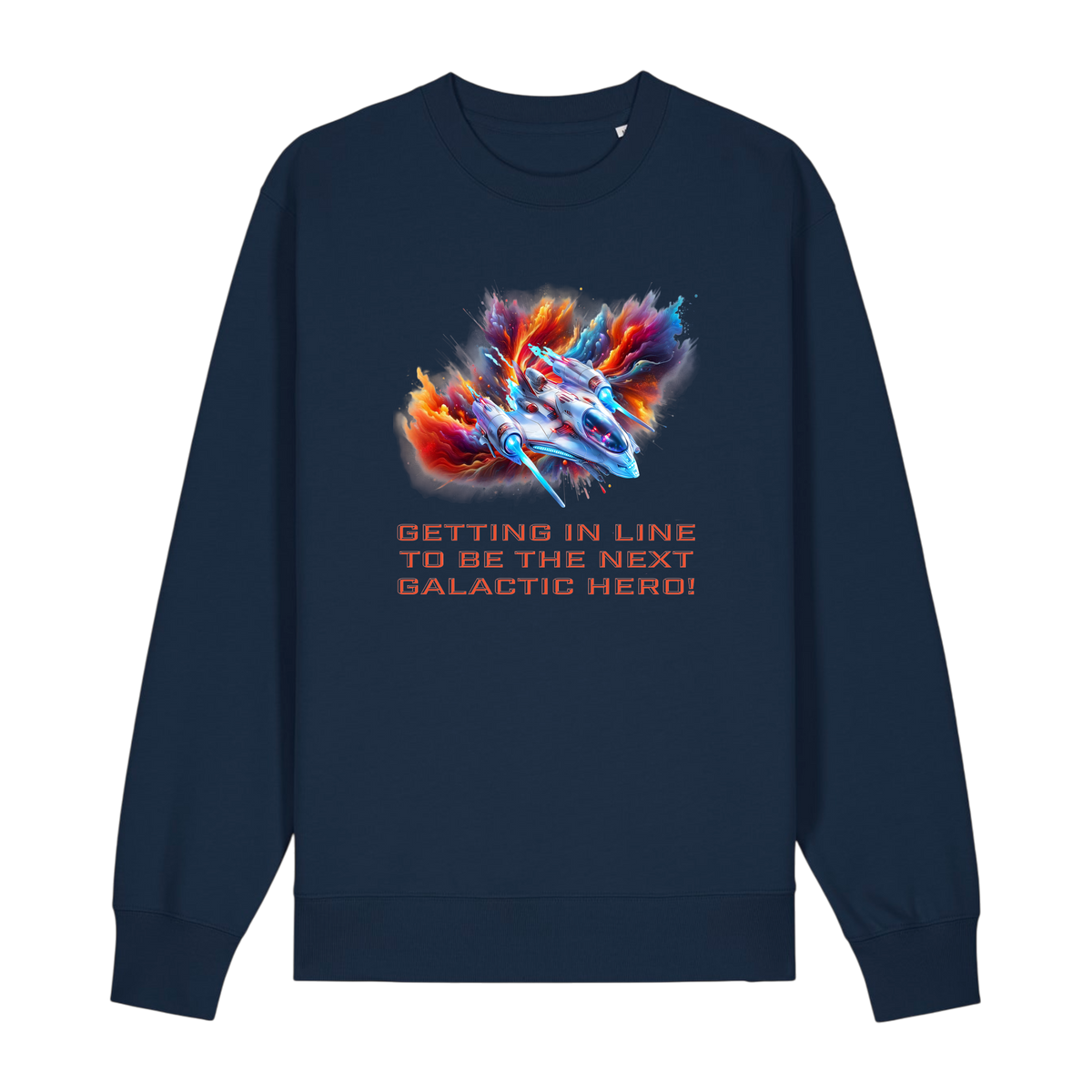 Galactic Hero - Unisex Sweatshirt - French Navy (front)