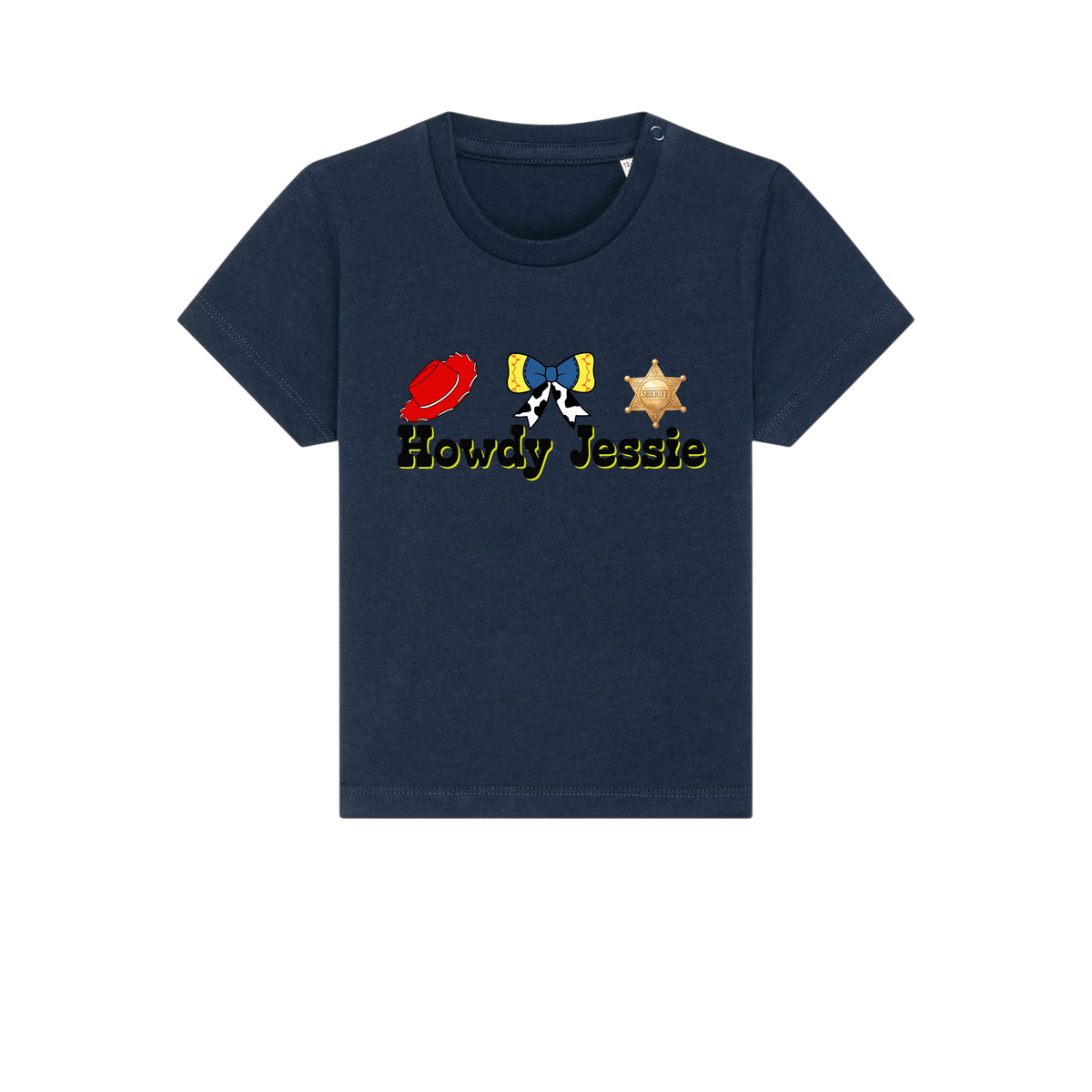 Howdy Jessie - Baby T-Shirt - French Navy (front)
