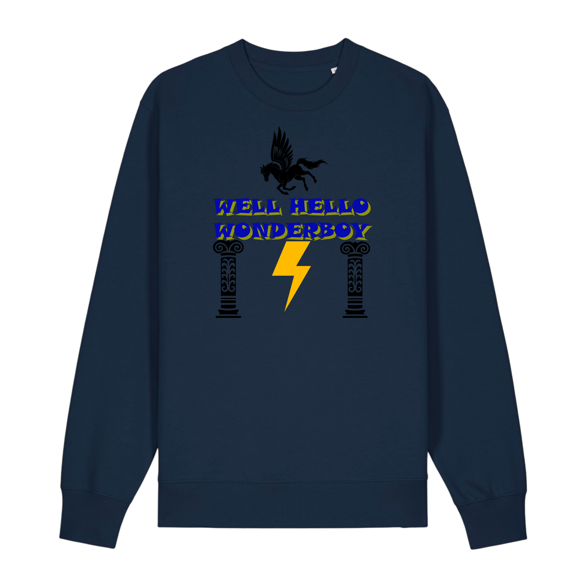 Well Hello Wonder Boy - Unisex Sweatshirt - French Navy (front)