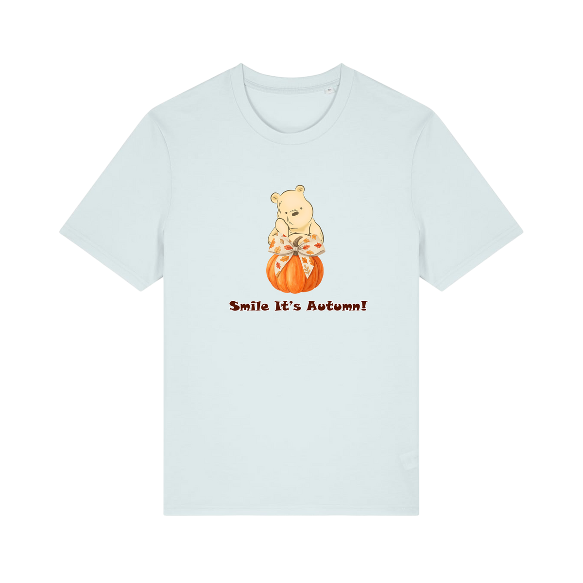 Pooh Bear Autumn - Unisex T-Shirt - Ice Blue (front)