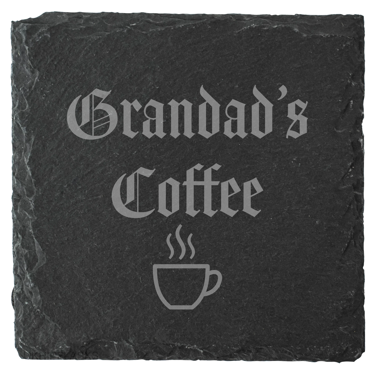Personalised Laser Engraved Slate Coaster, Drink Mat