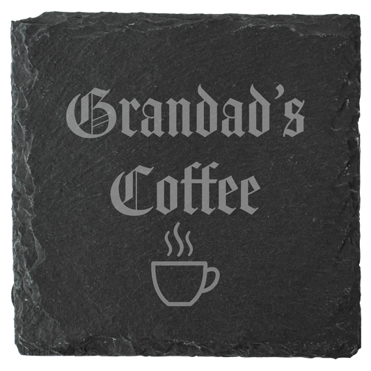 Personalised Laser Engraved Slate Coaster, Drink Mat