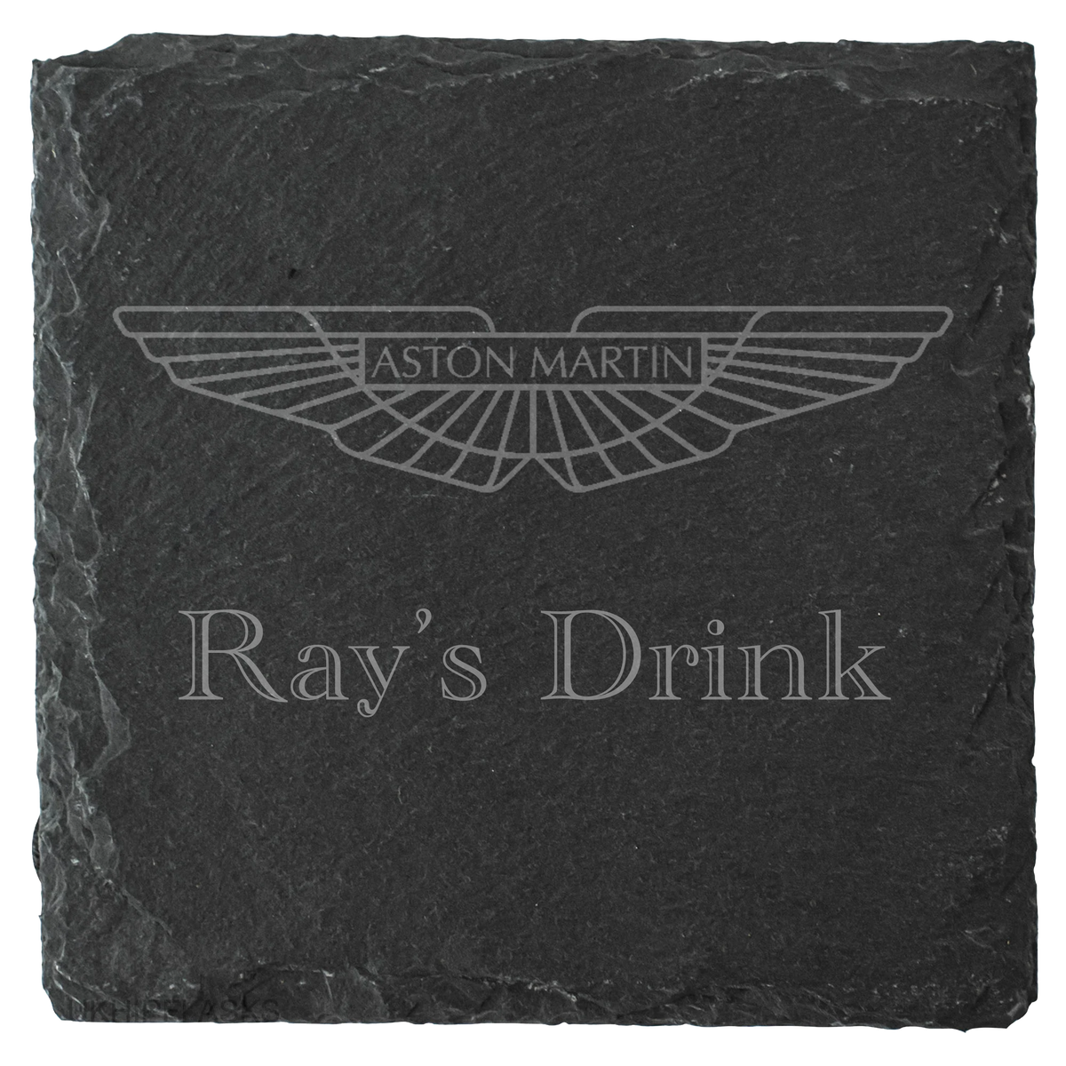 Personalised Laser Engraved Slate Coaster, Drink Mat