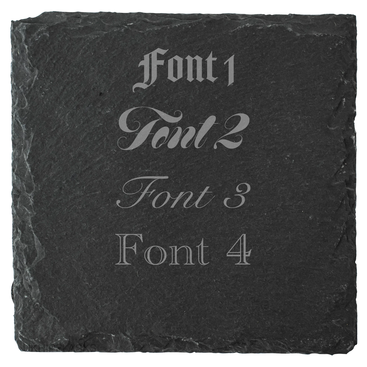 Personalised Laser Engraved Slate Coaster, Drink Mat