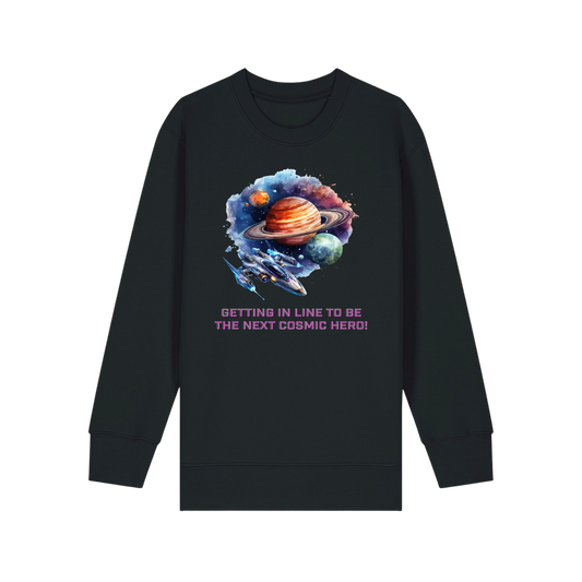 Cosmic Hero - Kids Sweatshirt - Black (front)