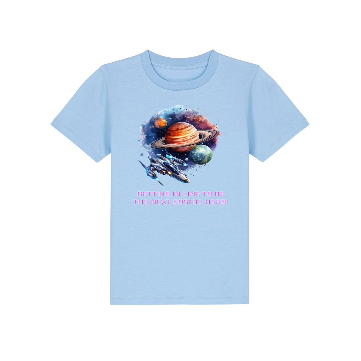 Cosmic Hero - Kids T-Shirt - Blue Soul (front)