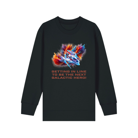 Galactic Hero - Kids Sweatshirt - Black (front)