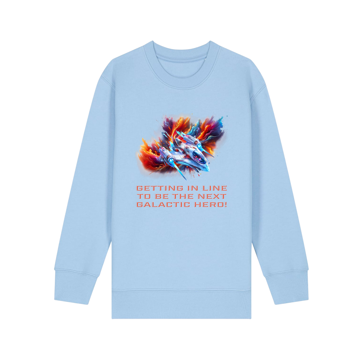 Galactic Hero - Kids Sweatshirt - Blue Soul (front)