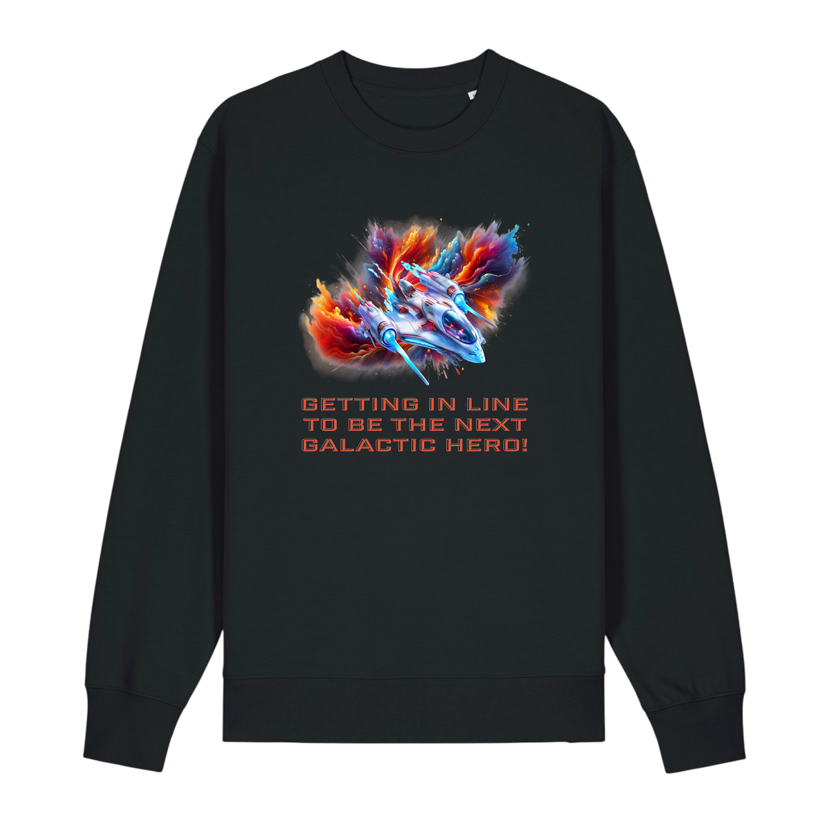 Galactic Hero - Unisex Sweatshirt - Black (front)