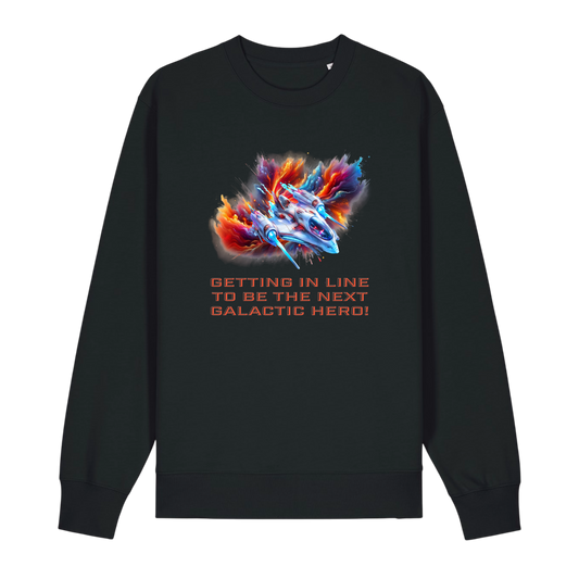 Galactic Hero - Unisex Sweatshirt - Black (front)