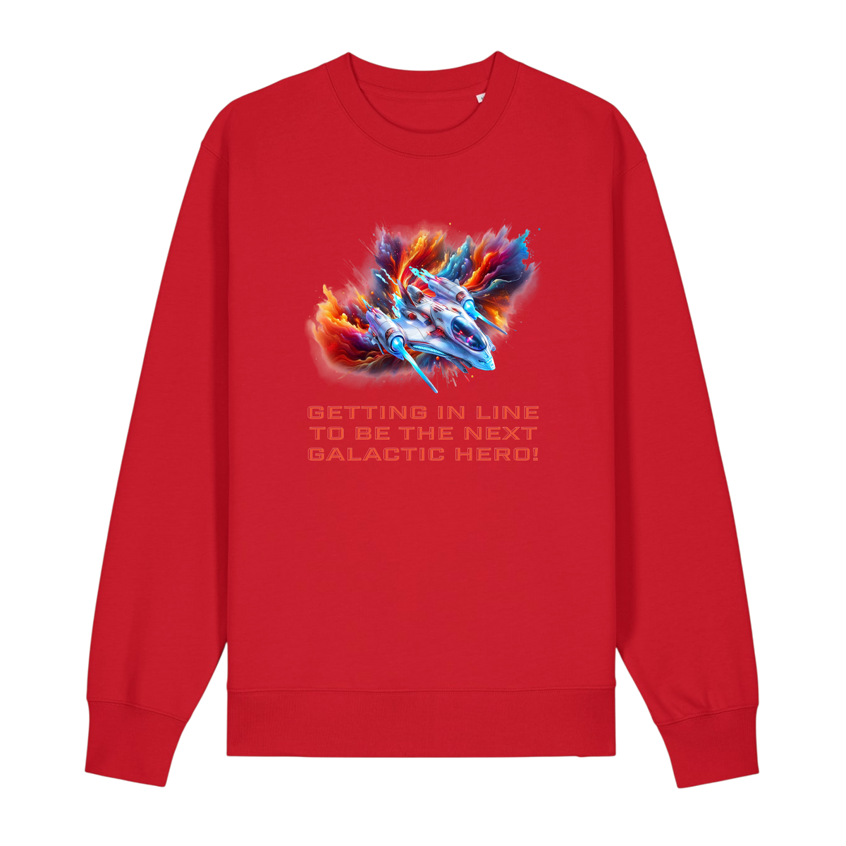Galactic Hero - Unisex Sweatshirt - Red (front)