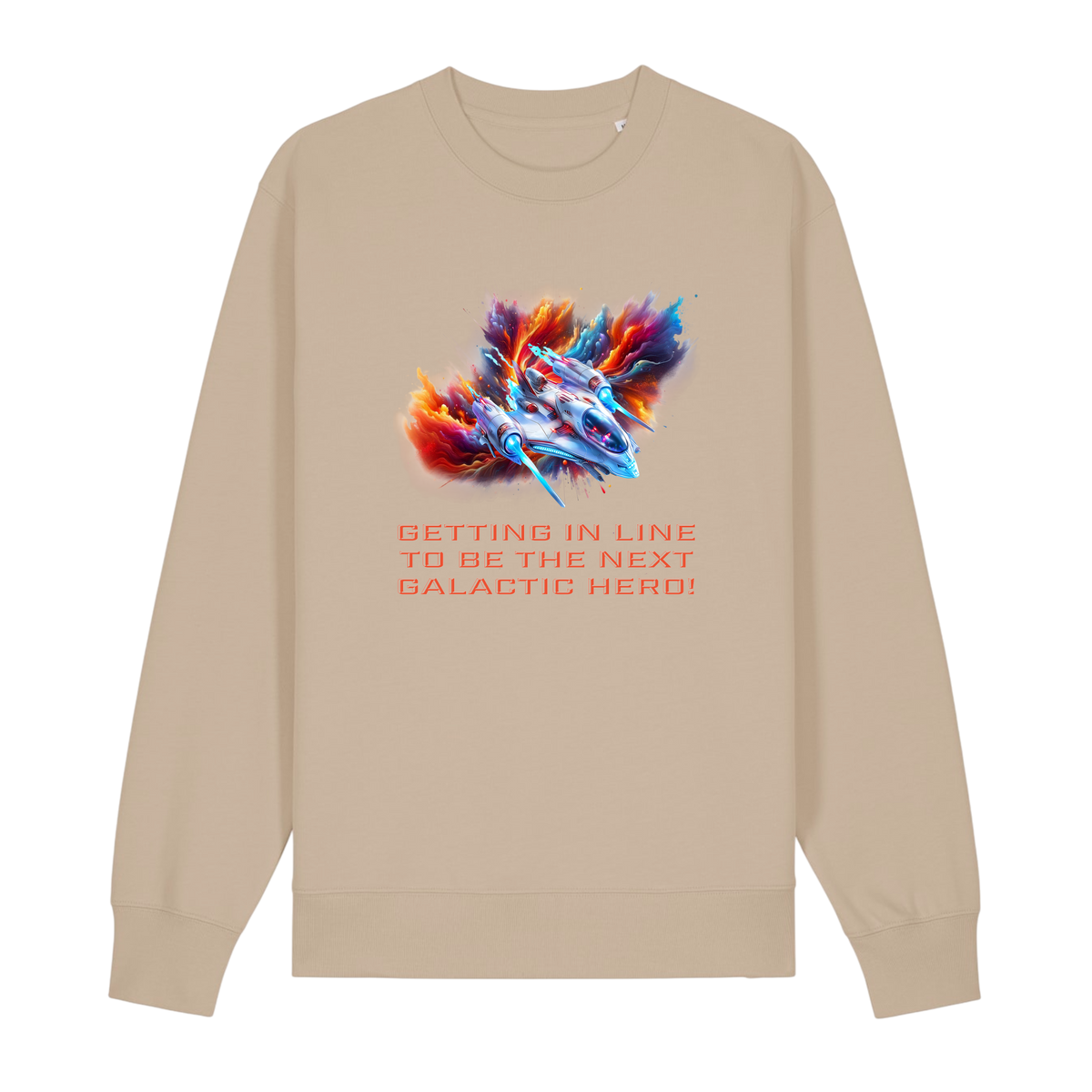 Galactic Hero - Unisex Sweatshirt - Desert Dust (front)