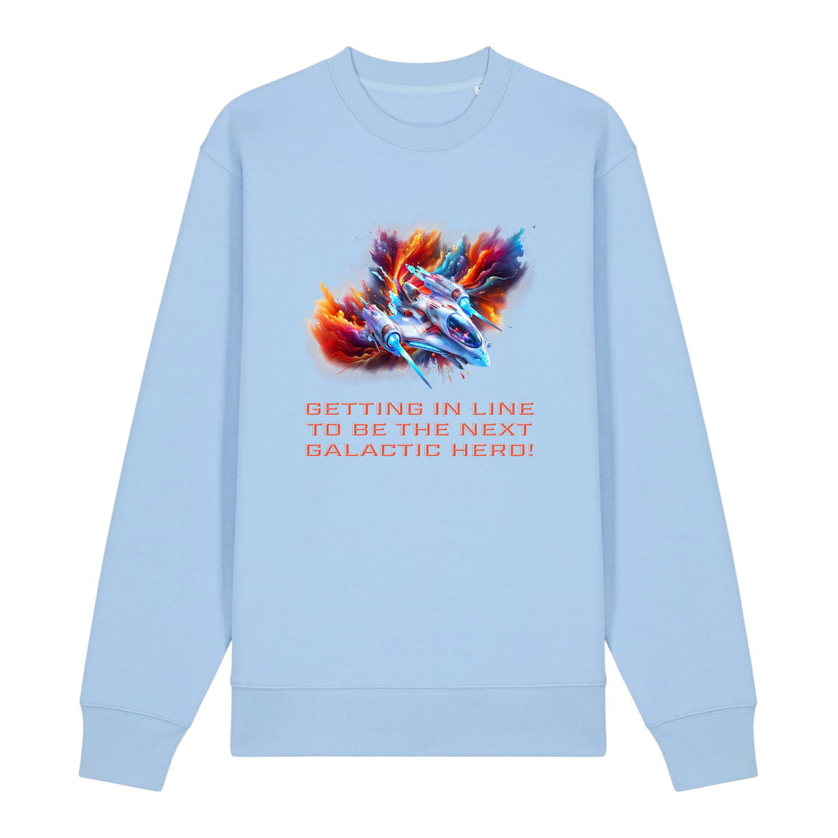 Galactic Hero - Unisex Sweatshirt - Blue Soul (front)