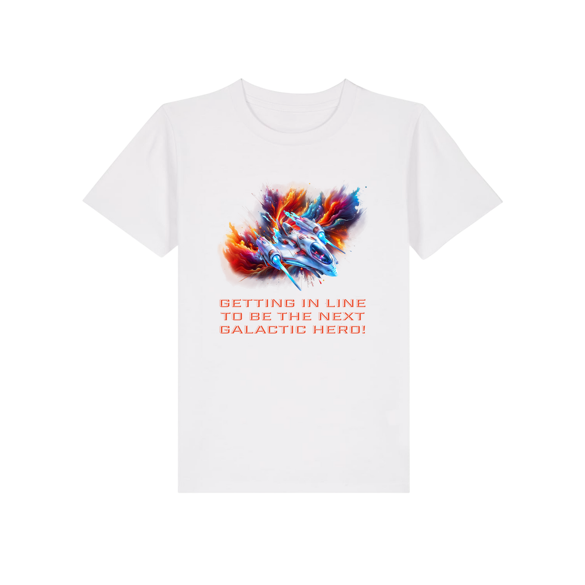 Galactic Hero - Kids T-Shirt - White (front)