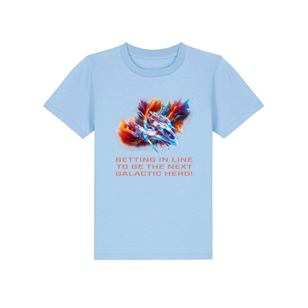 Galactic Hero - Kids T-Shirt - Blue Soul (front)