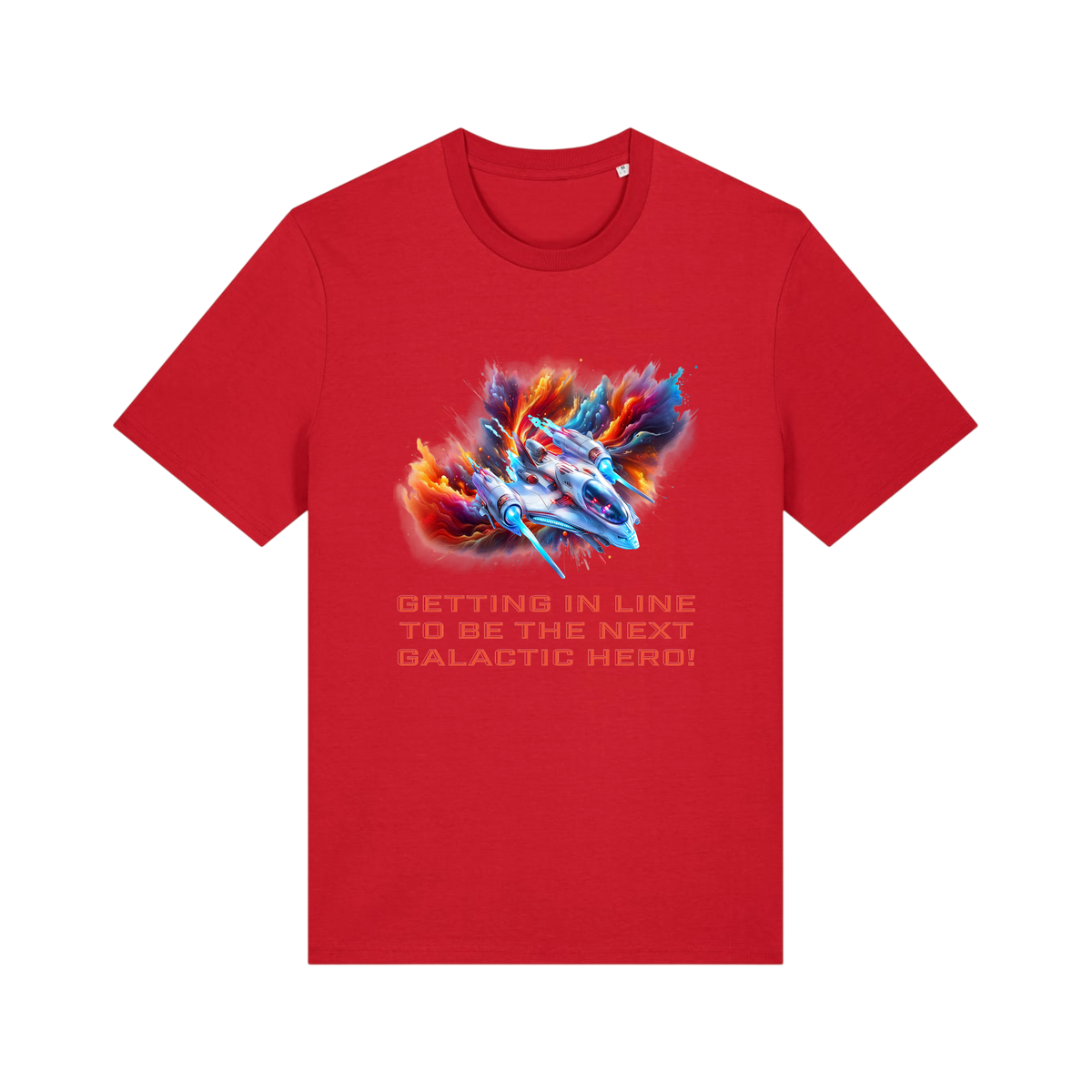 Galactic Hero - Unisex T-Shirt - Red (front)