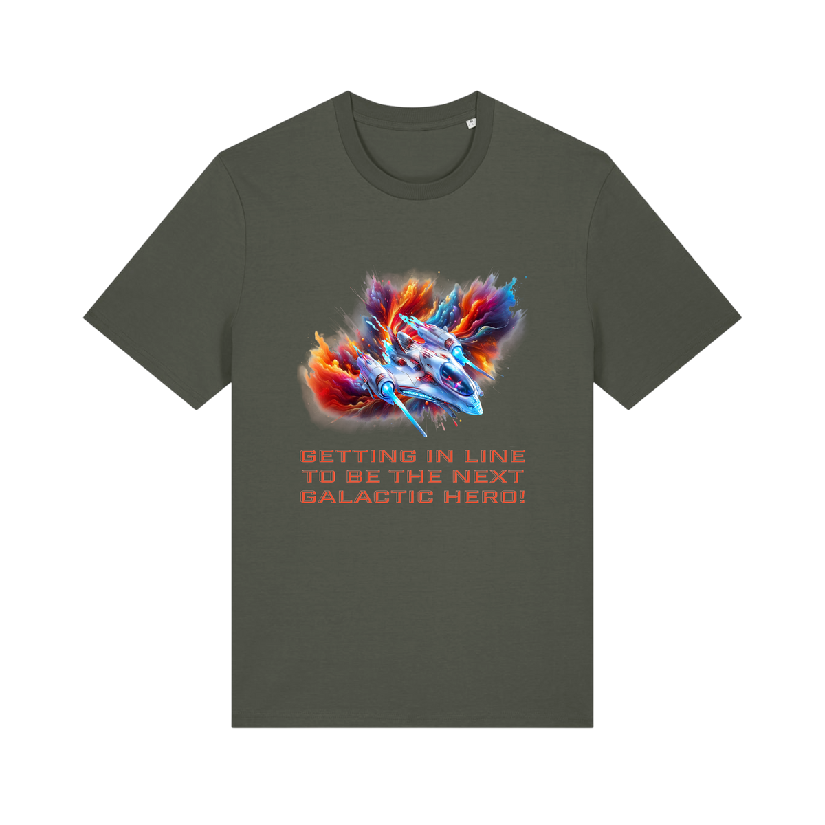 Galactic Hero - Unisex T-Shirt - Khaki (front)