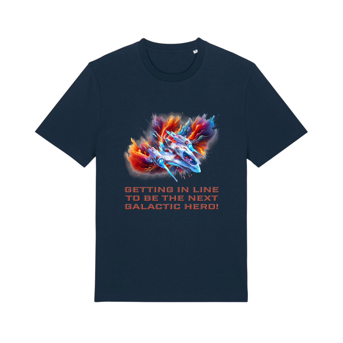 Galactic Hero - Unisex T-Shirt - French Navy (front)