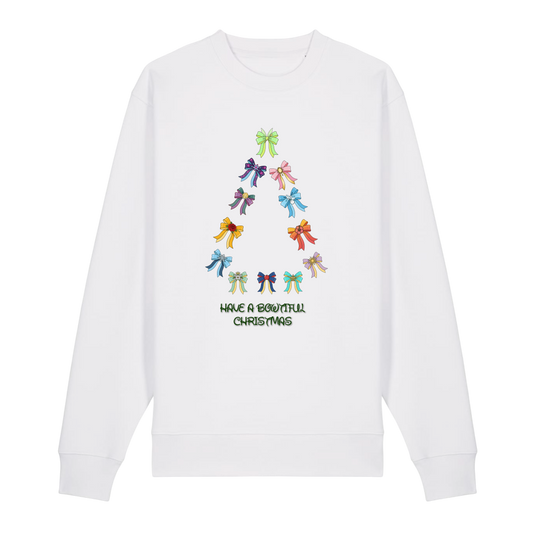 Have A Bowtiful Christmas - Unisex Sweatshirt - White (front)