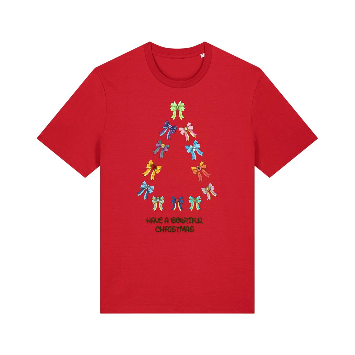 Have A Bowtiful Christmas - Unisex T-Shirt - Red (front)