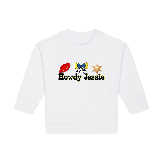 Howdy Jessie - Baby Sweatshirt - White (front)