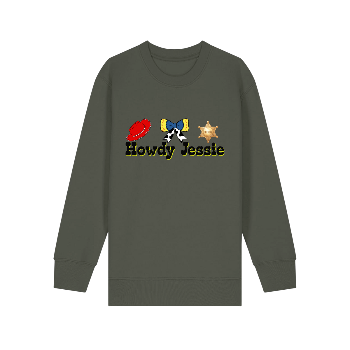 Howdy Jessie - Kids Sweatshirt - Khaki (front)