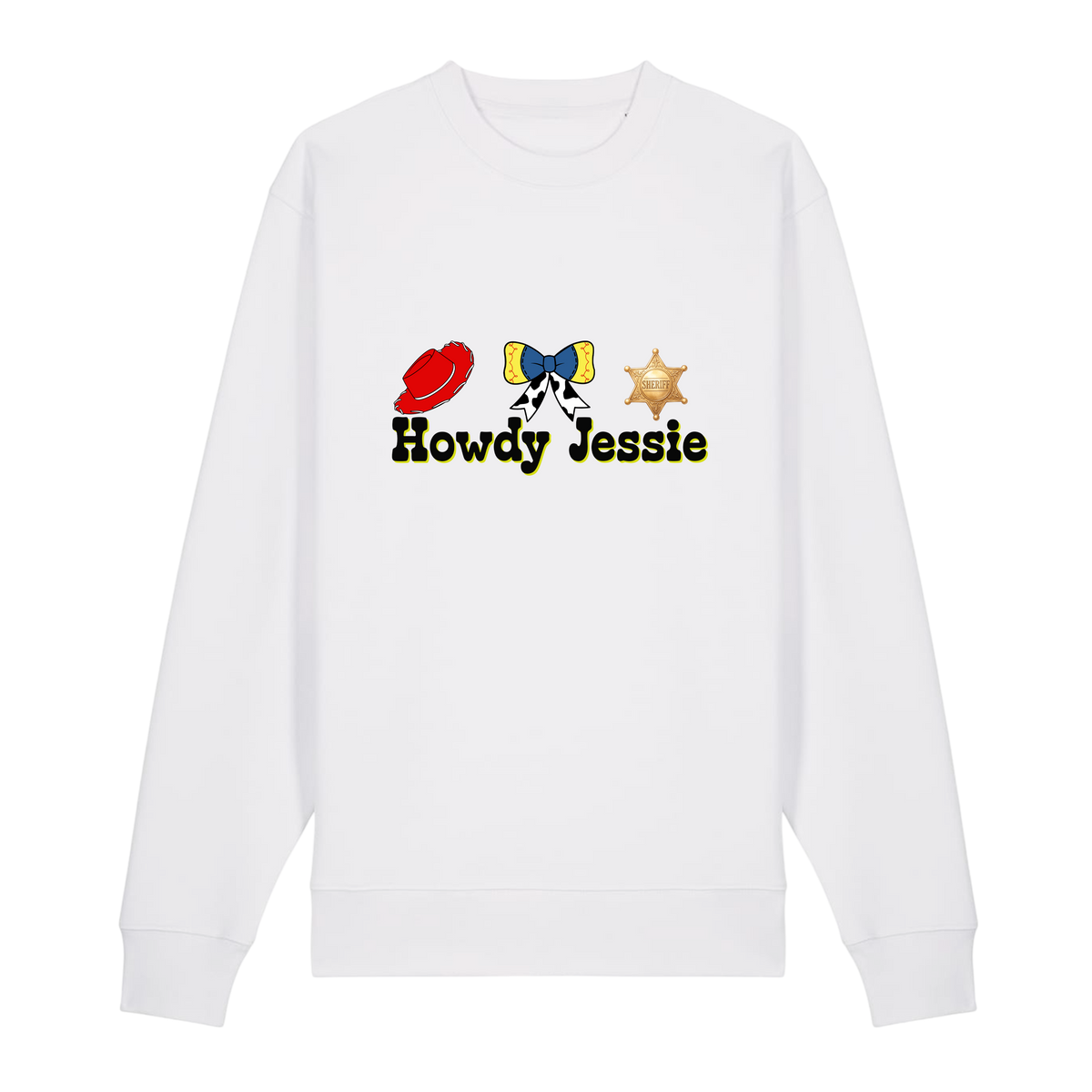 Howdy Jessie - Unisex Sweatshirt - White (front)