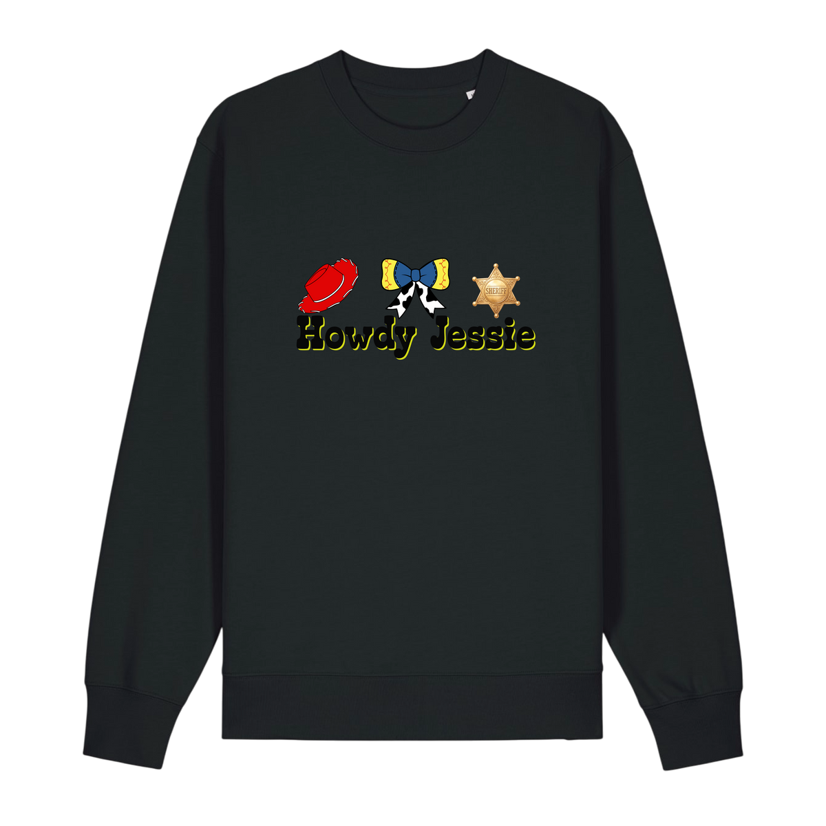 Howdy Jessie - Unisex Sweatshirt - Black (front)