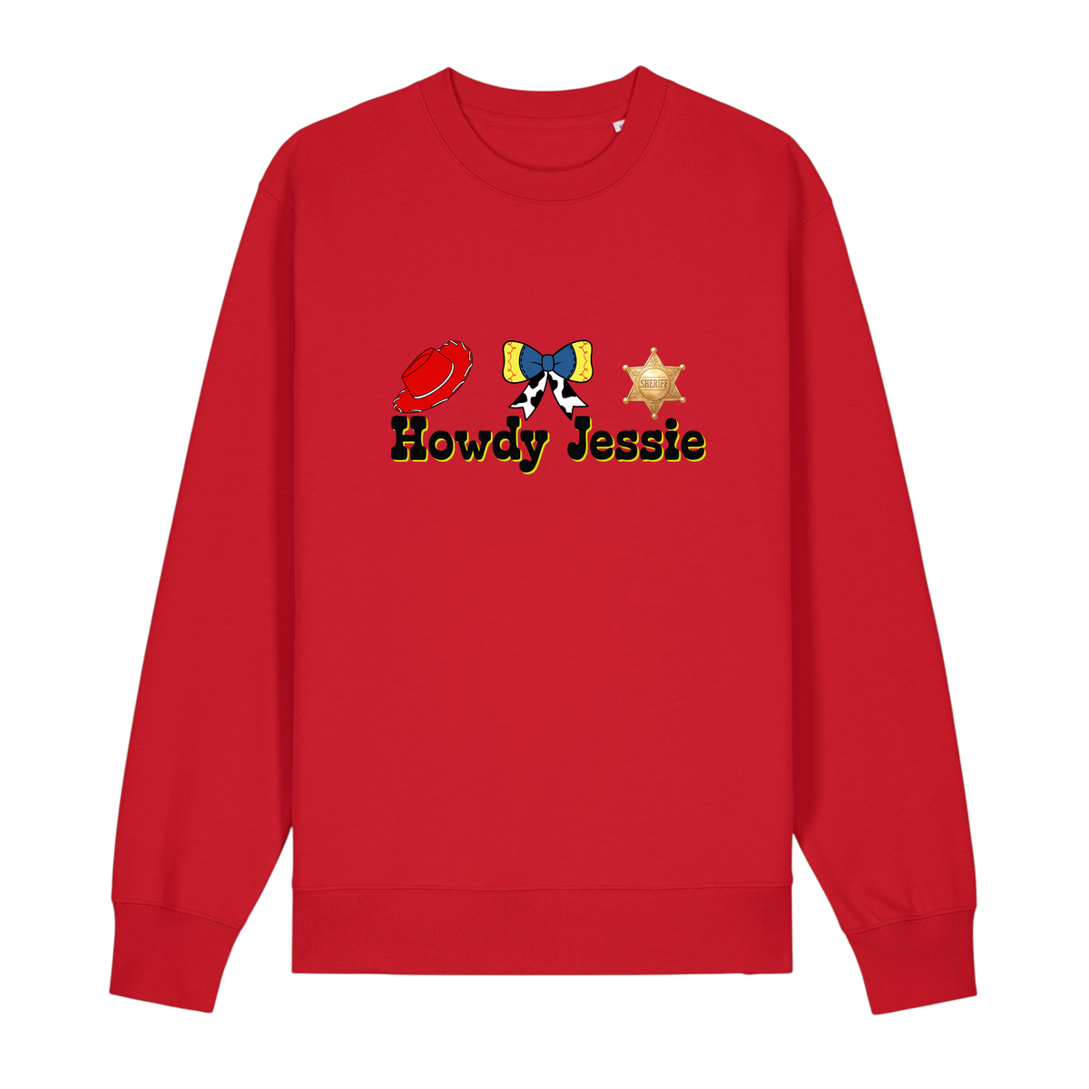 Howdy Jessie - Unisex Sweatshirt - Red (front)
