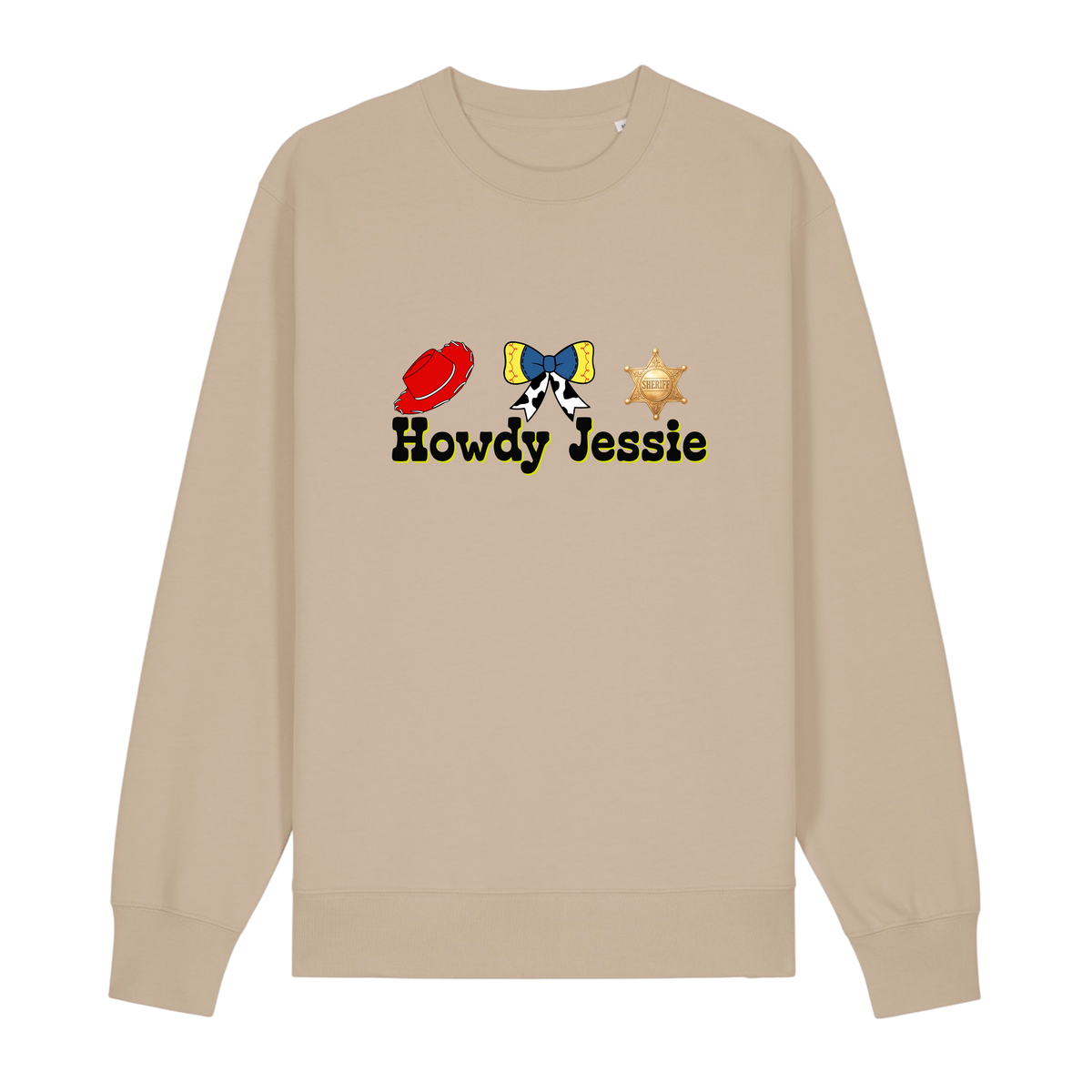 Howdy Jessie - Unisex Sweatshirt - Desert Dust (front)