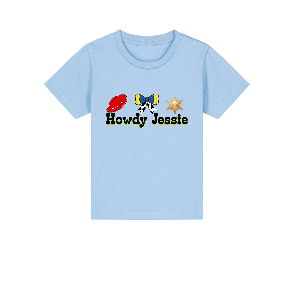 Howdy Jessie - Baby T-Shirt - Blue Soul (front)