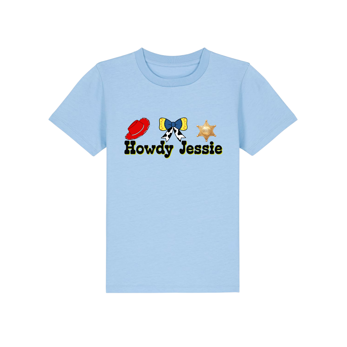 Howdy Jessie - Kids T-Shirt - Blue Soul (front)