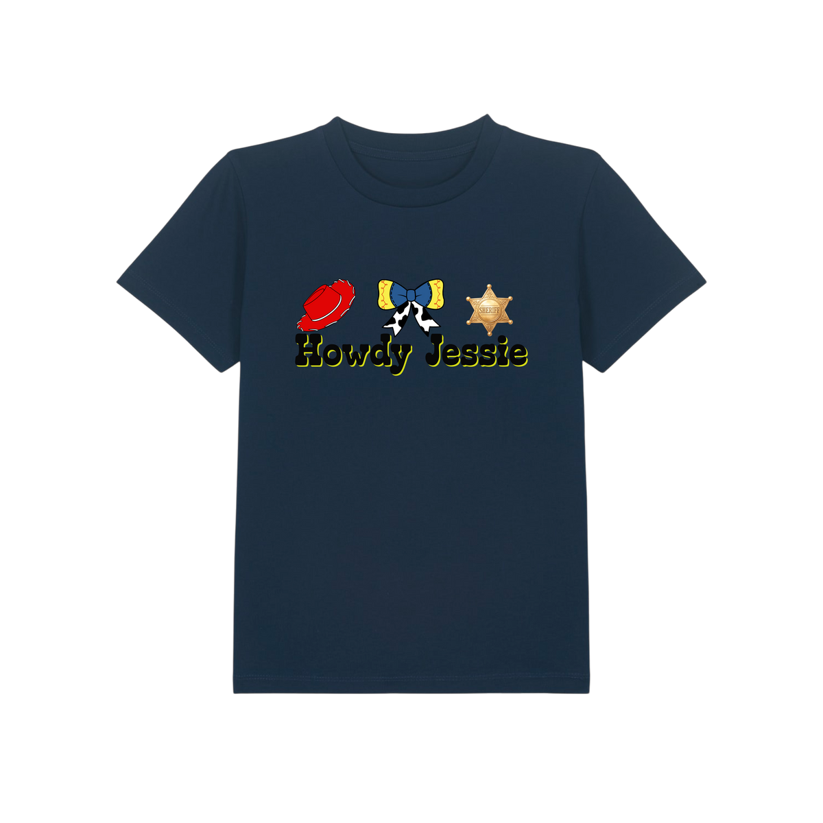 Howdy Jessie - Kids T-Shirt - French Navy (front)