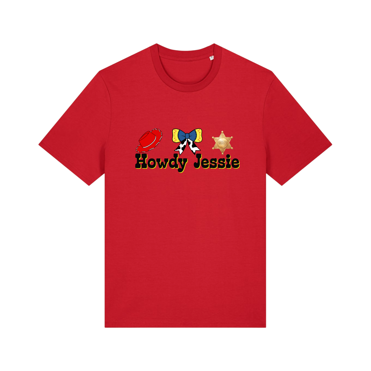 Howdy Jessie - Unisex T-Shirt - Red (front)