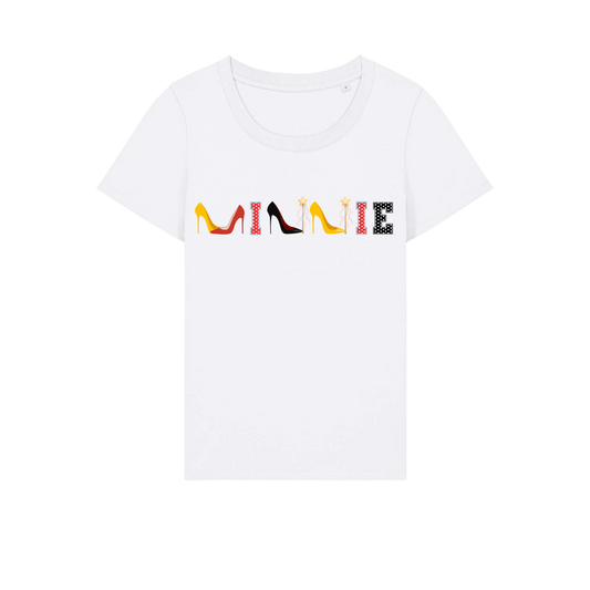 Minnie Shoes - Ladies Fitted T-Shirt - White (front)