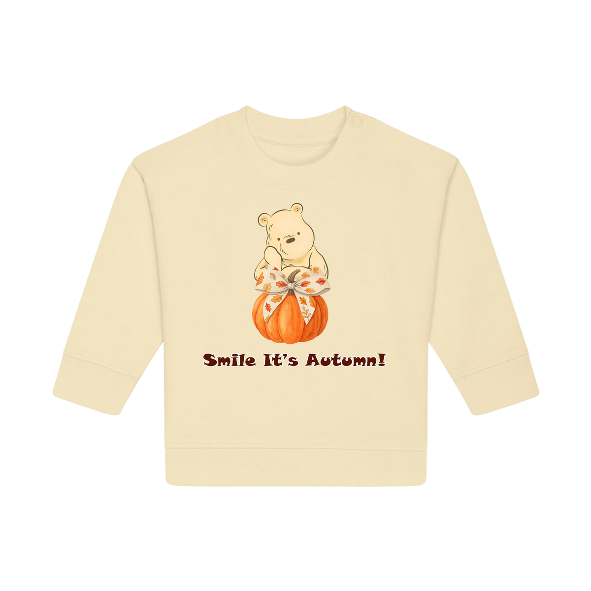 Pooh Bear Autumn - Baby Sweatshirt - Butter (front)
