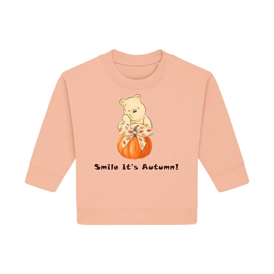 Pooh Bear Autumn - Baby Sweatshirt - Fraiche Peche (front)