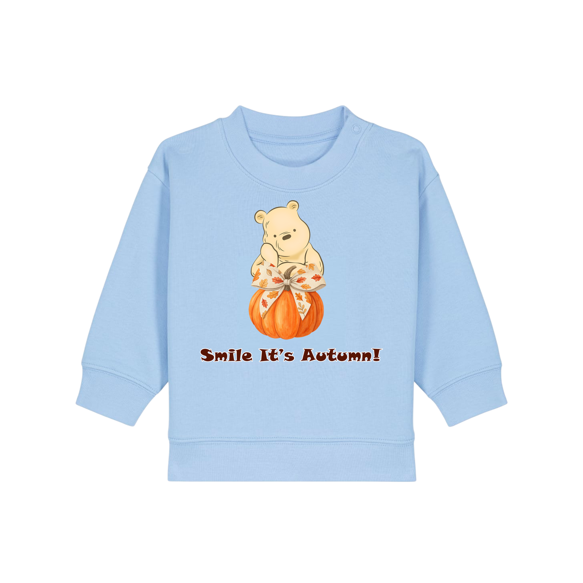 Pooh Bear Autumn - Baby Sweatshirt - Blue Soul (front)
