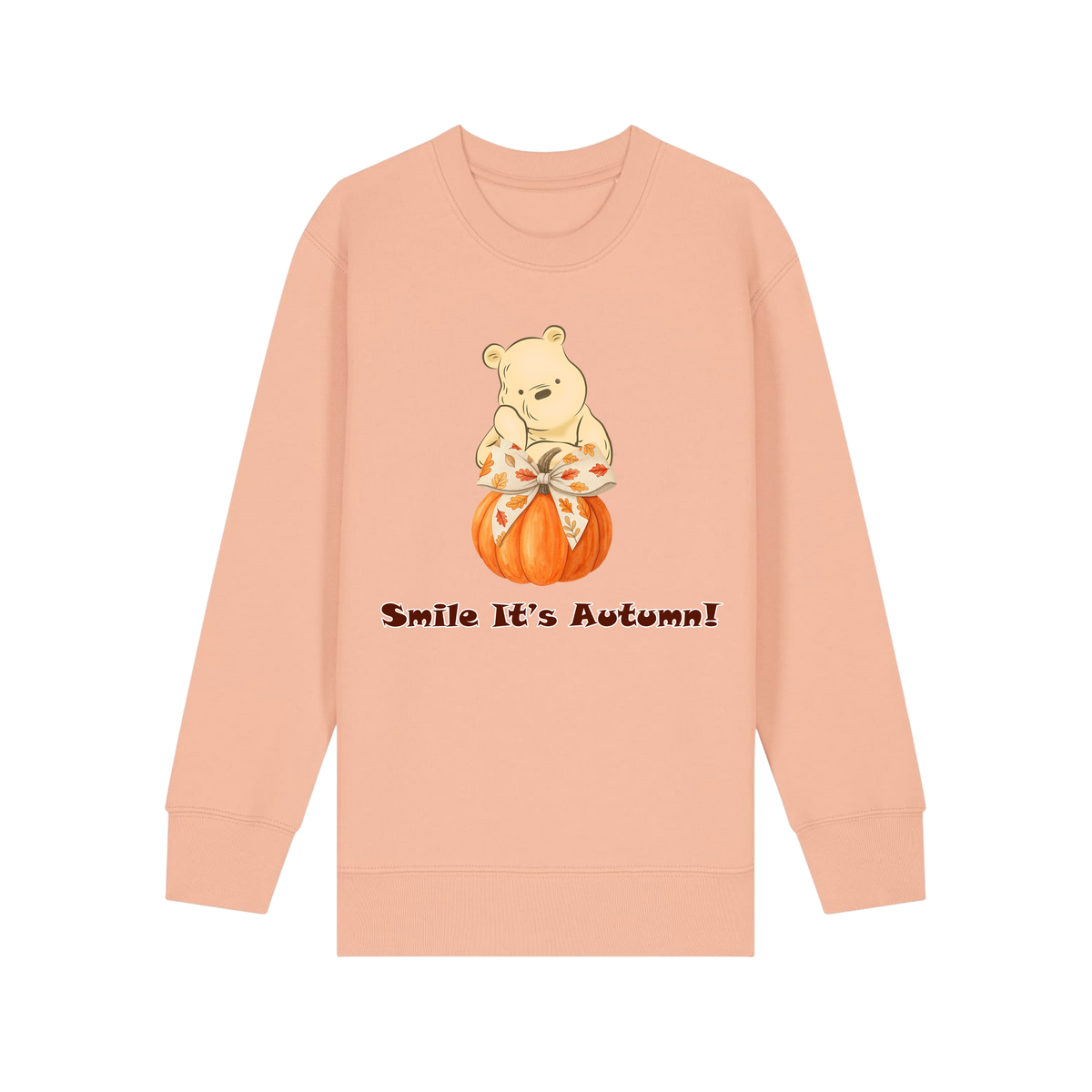 Pooh Bear Autumn - Kids Sweatshirt - Fraiche Peche (front)