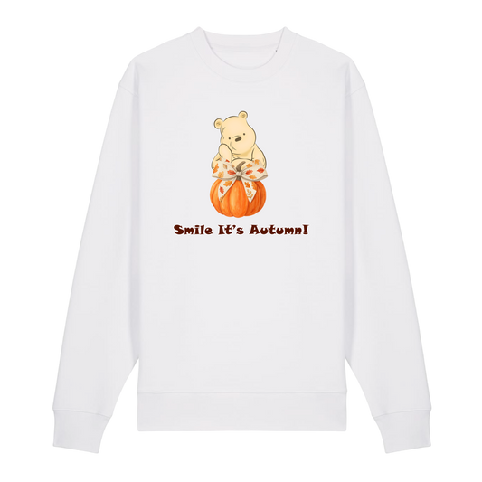 Pooh Bear Autumn - Unisex Sweatshirt - White (front)