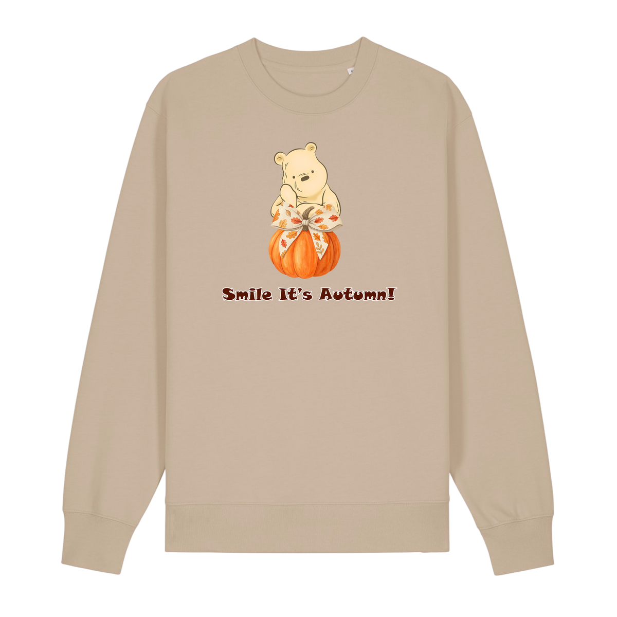 Pooh Bear Autumn - Unisex Sweatshirt - Desert Dust (front)