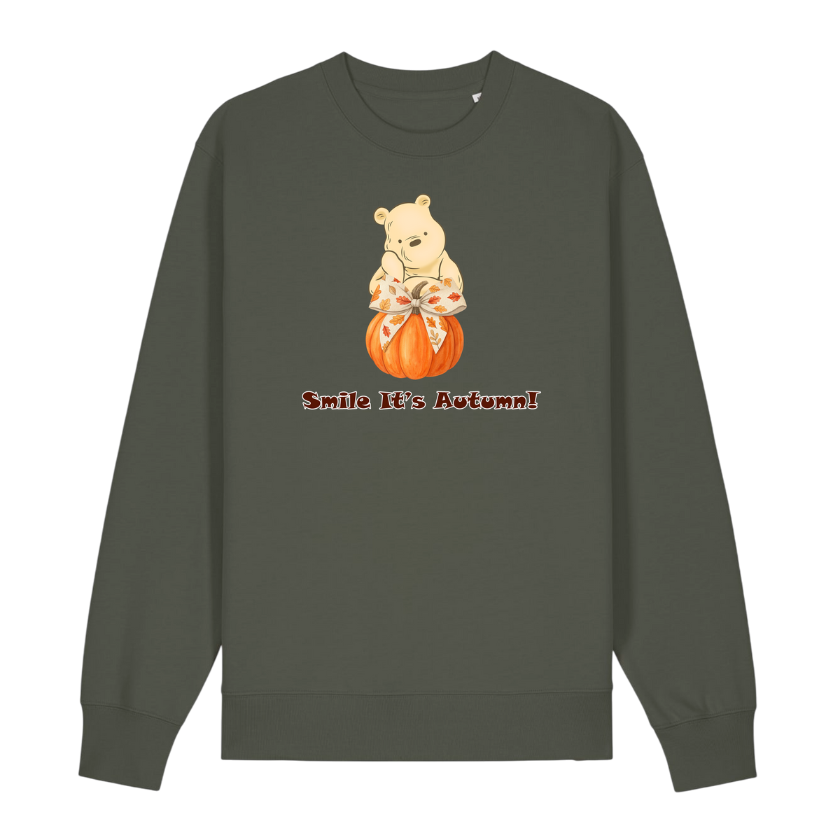 Pooh Bear Autumn - Unisex Sweatshirt - Khaki (front)