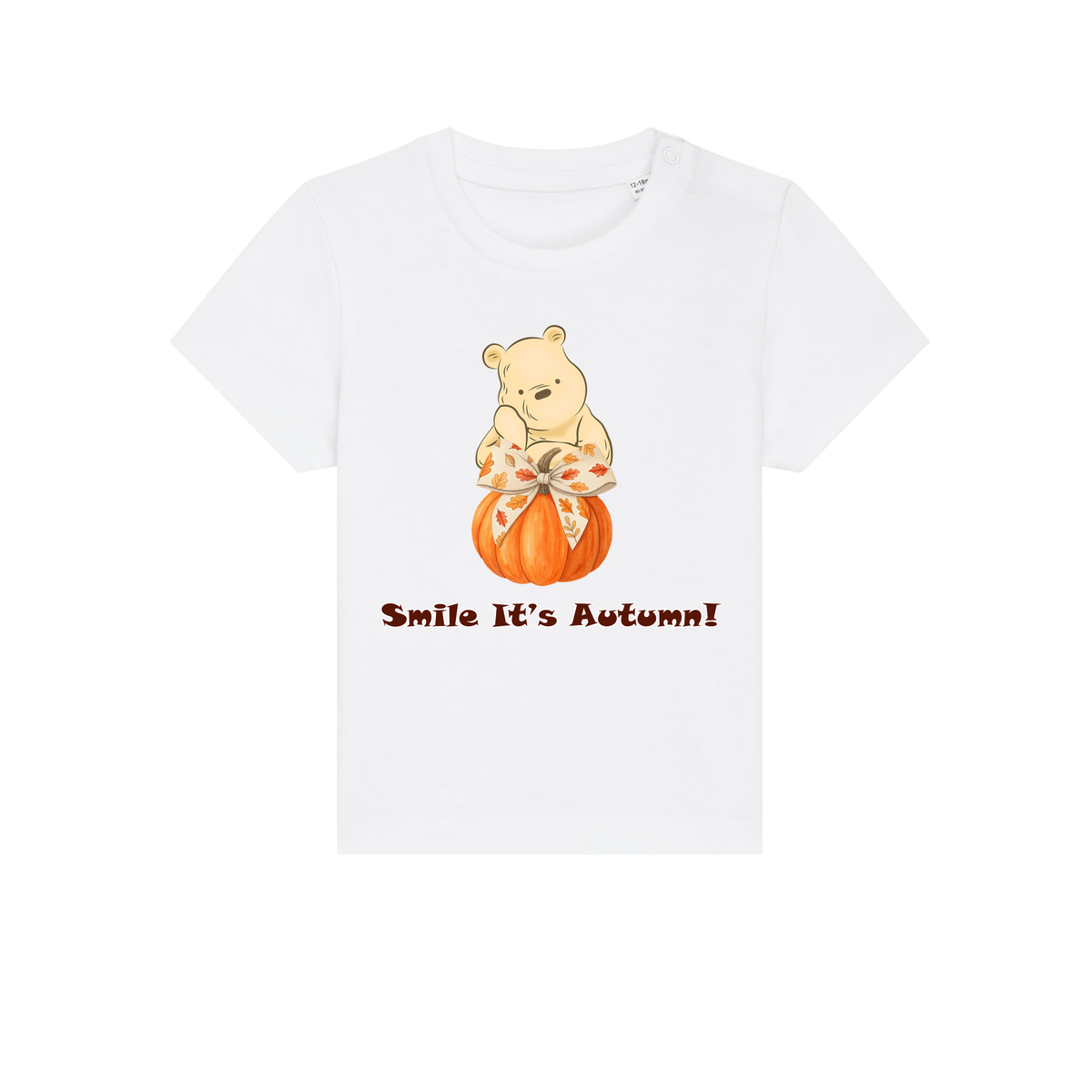 Pooh Bear Autumn - Baby T-Shirt - White (front)