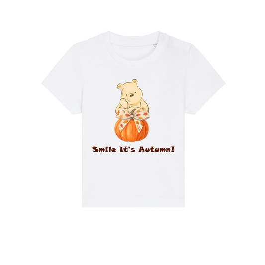 Pooh Bear Autumn - Baby T-Shirt - White (front)