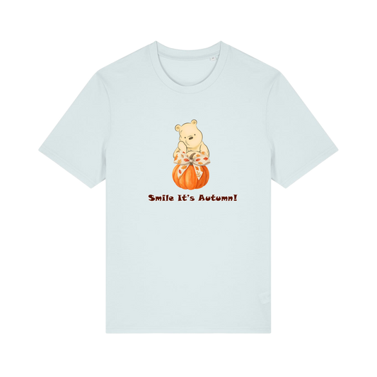 Pooh Bear Autumn - Unisex T-Shirt - Ice Blue (front)