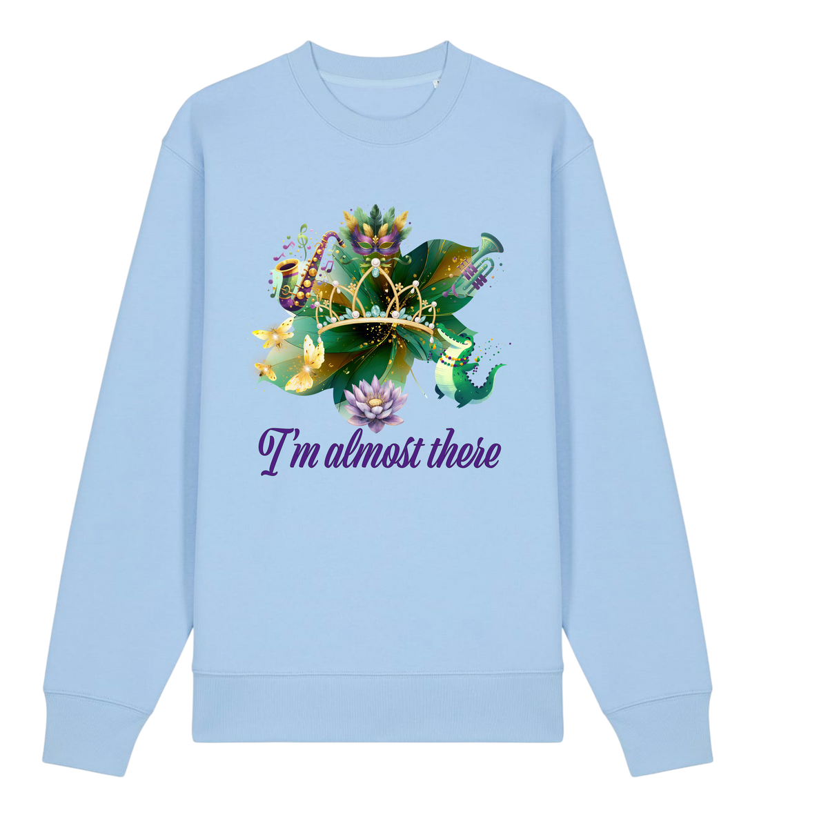 Princess Mardi Gras - Unisex Sweatshirt - Blue Soul (front)