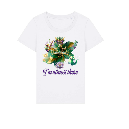 Princess Mardi Gras - Ladies Fitted T-Shirt - White (front)