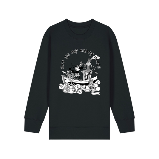 Steamboat Willie - Kids Sweatshirt - Black (front)