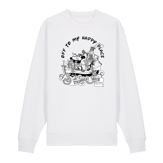 Steamboat Willie - Unisex Sweatshirt - White (front)