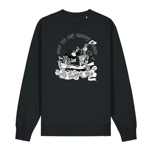 Steamboat Willie - Unisex Sweatshirt - Black (front)